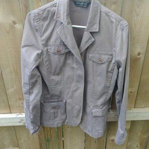 Eddie Bauer Tan Military Jacket (Size:10)